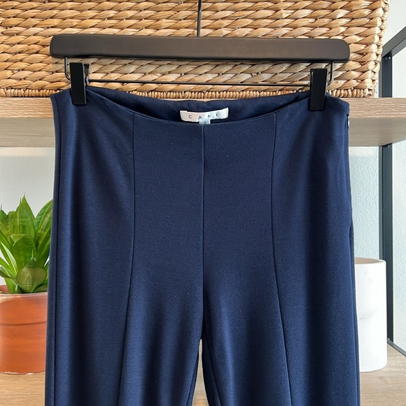 CAbi Mid-Rise Newport Navy Slim Leg #814 Ponte Pants, 4 - Picture 2 of 9
